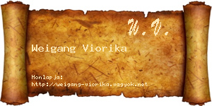 Weigang Viorika névjegykártya
